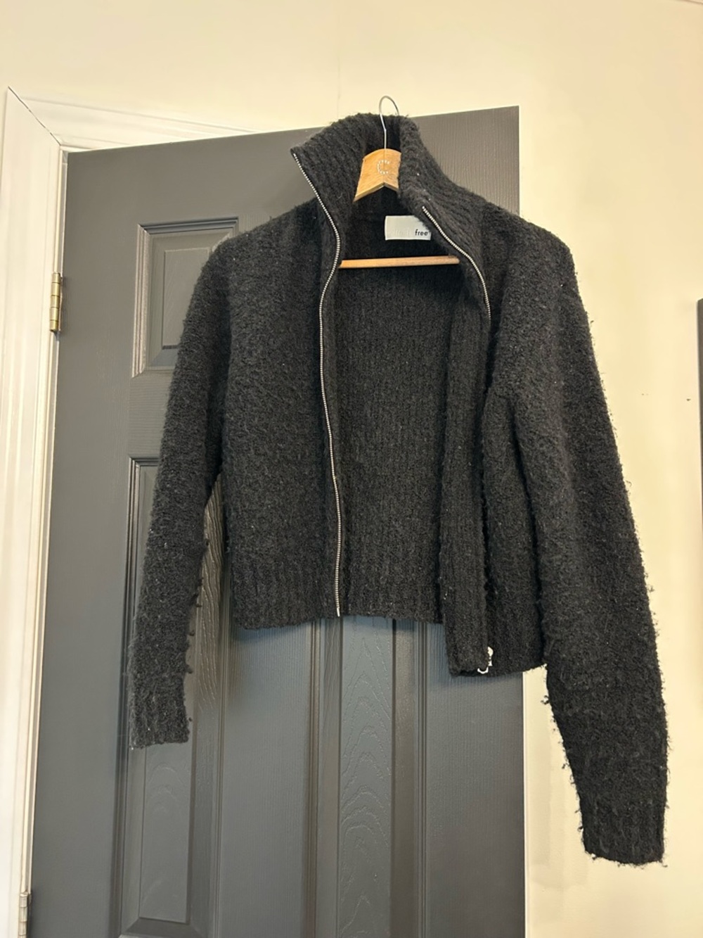 Wool zip-up